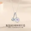 Collar Conectado de Corazón y Estrella para Mujer Lujo Ligero Nicho Sentido de Alta Gama Cadena para Clavícula Moda Colgante en Forma de Corazón y Estrella Regalo para Novia
