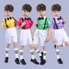 Traje de Coro Infantil 1 de Junio Pantalones con Tirantes para Niño Traje de Vestido con Lentejuelas Traje de Recitación de Poesía Infantil