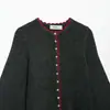 Ins ropa de mujer al por mayor estilo europeo y americano transfronterizo otoño 2026 chaqueta de punto de color bloqueado nueva 2756114