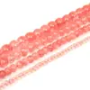 Cuentas redondas de sandía azul y rosa, cuentas sueltas, materiales para manualidades DIY con cuentas, accesorios para pulseras, collares, pendientes