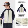 Jaqueta infantil estilo europeu direita, blusa com capuz para primavera e outono, roupa infantil estilo montanha para outono, nova coleção infantil de outono