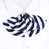 Gravata Pequena Laço Duplo Feminina Comissária de Bordo Bancária Roupa de Trabalho Camisa Roupa Social Fivela de Colarinho