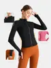 Chaqueta Deportiva Nueva Transfronteriza para Mujer, Cardigan Delgado con Cremallera, Ropa de Fitness y Yoga, Color Nude, Secado Rápido, Ropa Deportiva