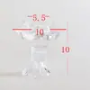 Candelabro Alto para Adorar Lámpara de Buda Portavelas de Mantequilla Base de Vela para el Hogar Flor de Loto de Cristal Suministros Budistas de Vidrio