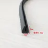 Tira Selladora de Borde de Goma en Forma de U Lámina de Acero Inoxidable Decorativa Protección de Bordes de Vidrio Tira Selladora Anti-Rayaduras Fabricante Venta al por Mayor