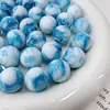 Transmissão ao Vivo de Novo Estilo Nuvem de Fluxo Cartão 16mm Contas de Resina Contas Redondas Feito à Mão DIY Corrente para Celular Contas com Furo Reto Contas Soltas