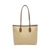 Bolsa de Grande Capacidade 2025 Novo Modelo PU Color-Blocking Versátil Bolsa Tote Retro Ombro Bolsa de Trabalho para Levar na Mão Estilo Urbano Simples