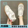 Tênis de treino feminino alemão 2026 novo modelo tênis baixos, tênis esportivos casuais brancos, sapatos femininos populares de outono e primavera