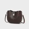 Bolsas 2026 Novas Bolsas Femininas Primavera e Verão Couro Genuíno Bolsa de Ombro Bolsa Transversal Alta Qualidade Moda Executiva Bolsa Trançada