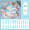 Esmalte de uñas exclusivo transfronterizo Parche de uña postiza de cuadros con pedrería Día de San Valentín ventas directas de fábrica de esmalte de uñas