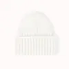 Suministrado Directamente por el Fabricante, Gorro Tejido de Piel de Conejo con Rayas Verticales y Ala Ancha, Nuevo Modelo Transfronterizo, Cálido Sombrero de Moda para Otoño e Invierno que Protege las Orejas