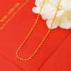 Collar de Oro Arena Vietnamita para Mujer Verano Colgante Duradero Cadena Clavícula Latón de Alta Gama Joyería Artificial Genuino