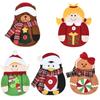 Nuevas Decoraciones Navideñas Muñeco de Dibujos Animados Set de Cuchillo y Tenedor Set de Vajilla de Santa Cruz Transfronterizo Suministros para Vestir la Mesa