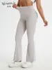 Calça Yoga Flare com Bolso Amazon Workwear Secagem Rápida Sensação Nua Levanta Bumbum Calça Yoga Fitness Esportiva