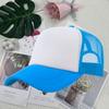 Gorra de Malla Esponja Estilo Trucker con Bloques de Color de Verano, Gorra de Trabajo Personalizada, Gorra de Voluntario, Gorra de Pico de Pato con Logotipo Impreso