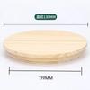 Venta al por mayor de fábrica Contenedor de cera hecho a mano Portavelas Taza Tapa Taza de vela Tapa de pino y bambú con anillo de silicona Cubierta selladora