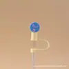 Tapa Antipolvo para Popote de Silicona de 8 mm Tapa Antipolvo Popote de Vidrio Popote de Acero Inoxidable Tapa Antipolvo para Popote Tapón para Popote de 12 mm