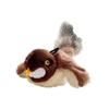 Juguete de Peluche Interactivo para Gatos con Sonido de Gorrión, Llavero Divertido para Gatos, Artefacto para Autoplacer y Alivio del Aburrimiento