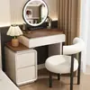 Penteadeira quarto estilo segunda mão simples moderno cômoda penteadeira gavetas integradas criado-mudo penteadeira de luxo leve