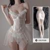 Sexy Lingerie Pijama Transparente Sexual Diversão Diversão Uniforme Tentação Tease Suprimentos Paixão terno Perspectiva Cabelo