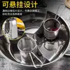 Colador para Olla Caliente de Acero Inoxidable No Magnético, Colador con Gancho Cuchara para Cerdo, Colador con Gancho Filtro Colador, Colador para Fideos Picantes