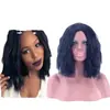 Nueva peluca europea y americana para mujer, trenza de maíz dividida, red caliente rosa, gorro de fibra química, venta al por mayor. Pelucas en stock de fábrica
