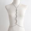 Comercio electrónico transfronterizo moda popular accesorios de cadena para el pecho cadena corporal sexy de diamantes con forma de serpiente larga europea y americana para mujer