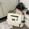 Bolsa Transversal Simples e Versátil Transfronteiriça para Mulheres, Bolsa de Aula para Estudantes de Grande Capacidade, Roupa de Trabalho Estilo Coreano, Bolsa Mensageira Casual da Moda para Homens