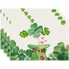 Temu Amazon St. Impresión de Mantel para el Día de San Patricio Fiesta Navideña Transfronteriza Decoración de Mesa Mantel Aislante Anti-Manchas Mantel de Mesa