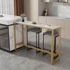 Suporte de perna de mesa de bar de metal com pé alto e longo, suporte de mesa de ferro, arte de restaurante, varanda, suporte de mesa de bar