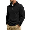 Nuevo modelo de otoño e invierno 2026 Amazon transfronterizo: chaqueta informal de polar para el día a día con un cuello mao simple y relajado y media cremallera