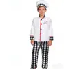 Uniforme de chef infantil, juego de disfraz profesional para estudiantes de preescolar y primaria para actuar como pasteleros