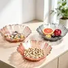 Prato de Frutas de Luxo Leve Sala de Estar de Casa Mesa de Centro Prato de Doces Criativo Multi-cor Prato de Frutas Secas e Nozes
