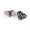Botones Metálicos Retro en Forma de Corazón, Botones Texturizados Irregulares para Trajes, Abrigos, Botones Decorativos para Abrigos de Lana y Suéteres