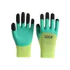 Guantes de protección laboral resistentes al desgaste látex reforzado con dedos recubiertos de pegamento antideslizantes sitio de trabajo trabajo guantes de protección laboral venta al por mayor