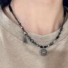 Nuevo collar de cuentas de estilo chino nacional con diseño de nicho para mujer, colgante de mariposa de alta calidad que combina con todo, cadena de clavícula, joyería
