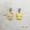 Cuentas de Dopamina Cuentas Cuentas Goteo de Aceite Pulsera de Cuentas Pintada a Mano Cadena para Teléfono Móvil Accesorios Colgante de Aleación Perro Pacha