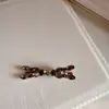 Pinza para el Cabello de Cruz con Lentejuelas de Gama Alta para Mujer, Elegante y Versátil, Pinza Lateral, Pinza para Mechones Rebeldes de la Frente, Pasador