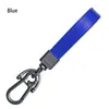 Chaveiro de carro de couro personalizado metal criativo fivela de cachorro fofo anel de chaveiro de couro acessórios pequeno anel pingente