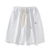 Pantalones Cortos de Waffle de Color Puro Personalizados para Hombre Verano Nueva Tendencia Americana Pantalones Deportivos Casuales de Cinco Puntos para Hombre