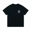 Camiseta masculina Paris mesmo estilo genuína exportação transfronteiriça marca da moda gola redonda manga curta bordado corte solto