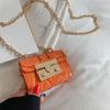 Bolso bandolera con minicadena para mujer, estilo coreano, combinable con todo, de alta gama, con diseño de nicho de moda de celebridades de Internet.