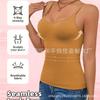 Comercio Exterior Talla Grande con Almohadilla en el Pecho Tirantes Ajustables Chaleco Sujetador Sin Uso Ropa Interior Base Sujetador Todo en Uno para Gordo m