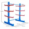 Estanterías voladizas de alta resistencia, estanterías de metal y aluminio engrosadas, estanterías de material multicapa de tubo redondo y perfil para almacenes grandes
