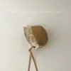 Sombrero de Bebé Primavera Verano Sombrero de Paja Estilo Coreano Sombrero de Princesa con Encaje Sombrero de Sol Tejido de Paja para Niños Transpirable Sombrero de Sol para Viaje de Moda
