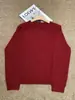 26 Nuevo Suéter Largo de Lana Polar Estilo Coreano Otoño/Invierno Cuello Redondo Básico Versátil Suéter de Lana para Mujer Suéter Rojo