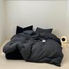 Conjunto de Três ou Quatro Peças em Algodão Lavado Estilo Industrial Escuro de Alto Padrão, Roupa de Cama e Têxteis para Casa Respiráveis e Amigos da Pele para Todas as Estações