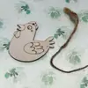 Nuevas Etiquetas de Virutas de Madera Hechas a Mano con Graffiti para Niños, Colgantes para Árbol de Navidad, para Rastrear con Cuerda de Cáñamo, Coloreado con Acuarela