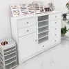 Vitrina para Salón de Uñas, Gabinete para Esmaltes de Uñas, Gabinete de Almacenamiento para Geles de Uñas, Almacenamiento de Producto de Piso Tipo Cajón
