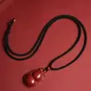 Colgante de Cinabrio Arena Dorada Púrpura Doble Fortuna y Prosperidad Calabaza Año del Zodiaco Collar de Pareja Puesto Callejero Artículos de Origen Adornos Regalos